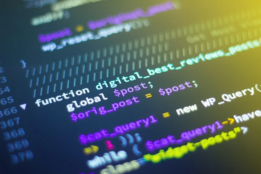 Software code and data integration on a development screen